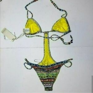 NWT MSRP $180 ale BY ALESSANDRA Beach Blanket Monokini Women's Size Medium